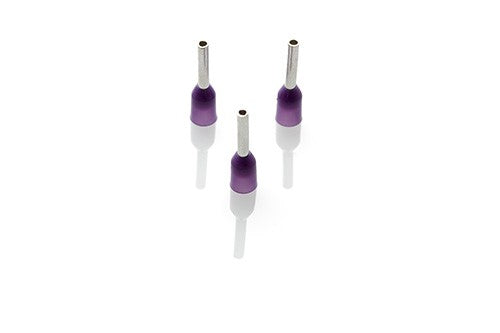 .25mm Cord End Ferrule, Violet, 1000 Pieces