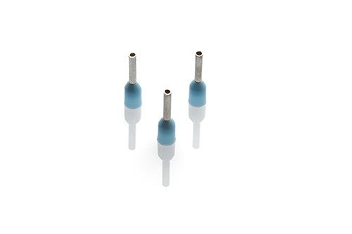 .25mm Cord End Ferrule, Light Blue, 1000 Pieces