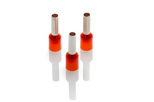 4mm Cord End Ferrule, Orange, 1000 Pieces