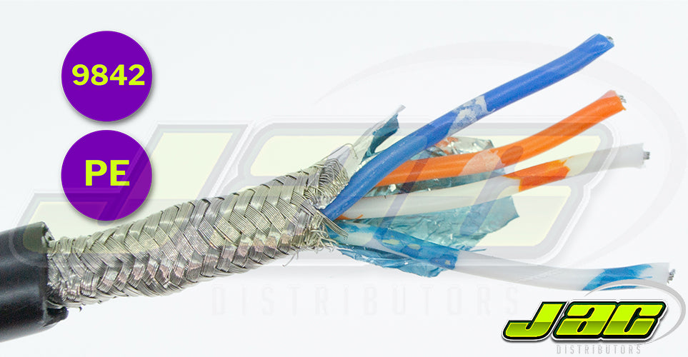 2 x 2 x 24(7)AWG Foil &amp; Braid Screened External Duct Grade Data Cable - JACDistributors