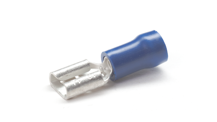 BF50/05/VR Blue Female Push-On Connector for 4.8mm Tab