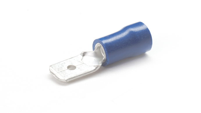 BM50/VR Blue Male Tab Connector 4.8mm Tab Width