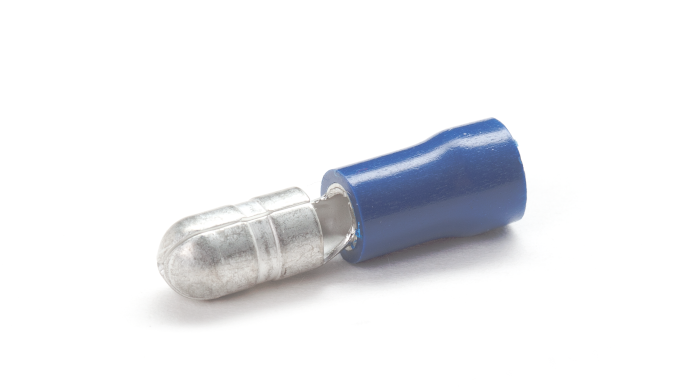 BMB40/VR Blue Male Bullet Connector 4mm