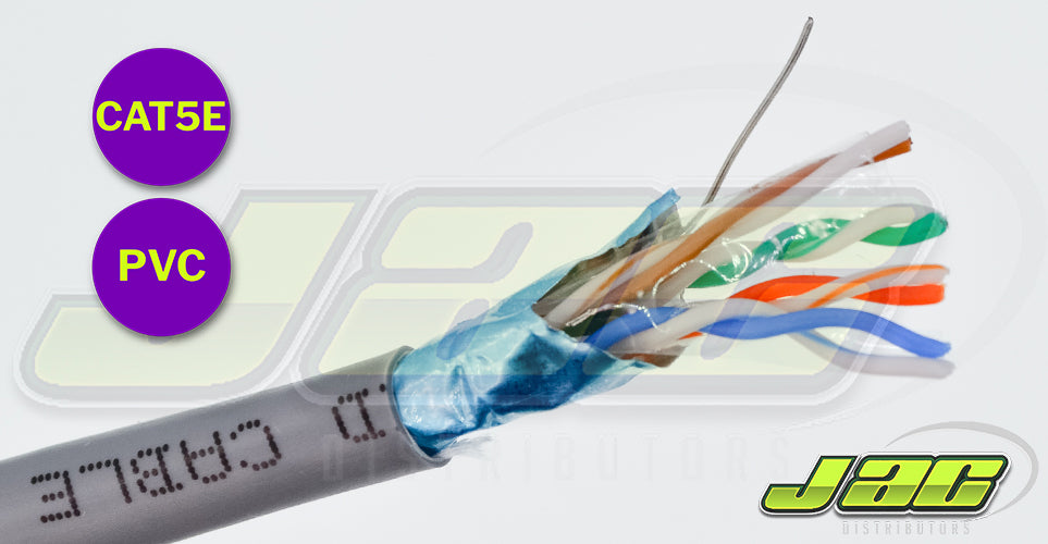 Cat5e F-UTP PVC Grey 100MHz Structured Wiring Cables - JACDistributors