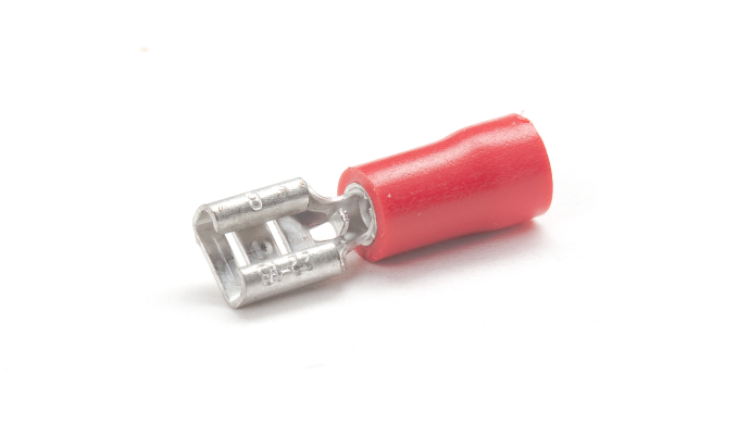 RF32/08/VR Red Female Push-On Connector for 2.8mm Tab