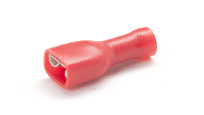 RF50/FI/VR Red Fully Insulated Female Push-On for 4.8mm Tab