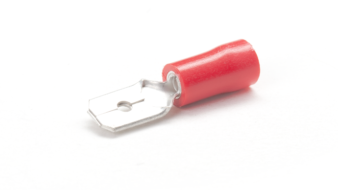 RM63/VR Red Male Tab Connector 6.3mm