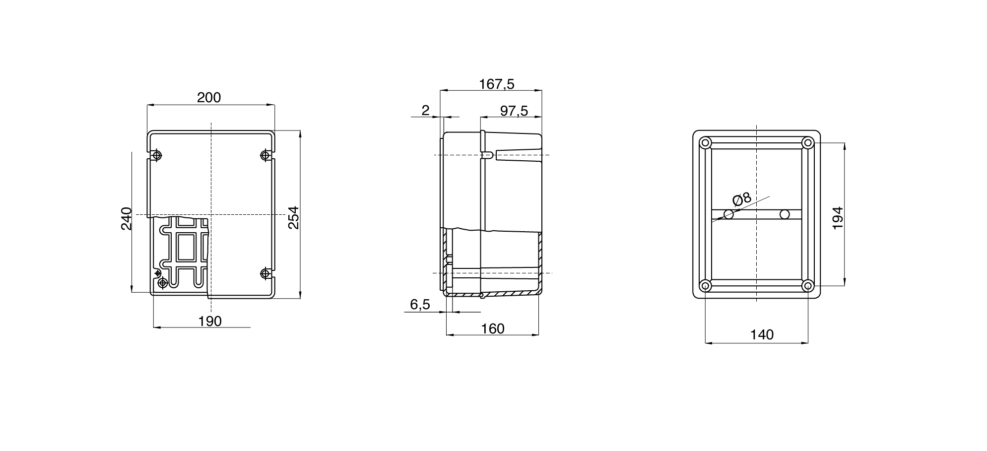 Gewiss GW44438 - Junction Box with Transparent Deep Lid- IP56 Rated - 240X190X160