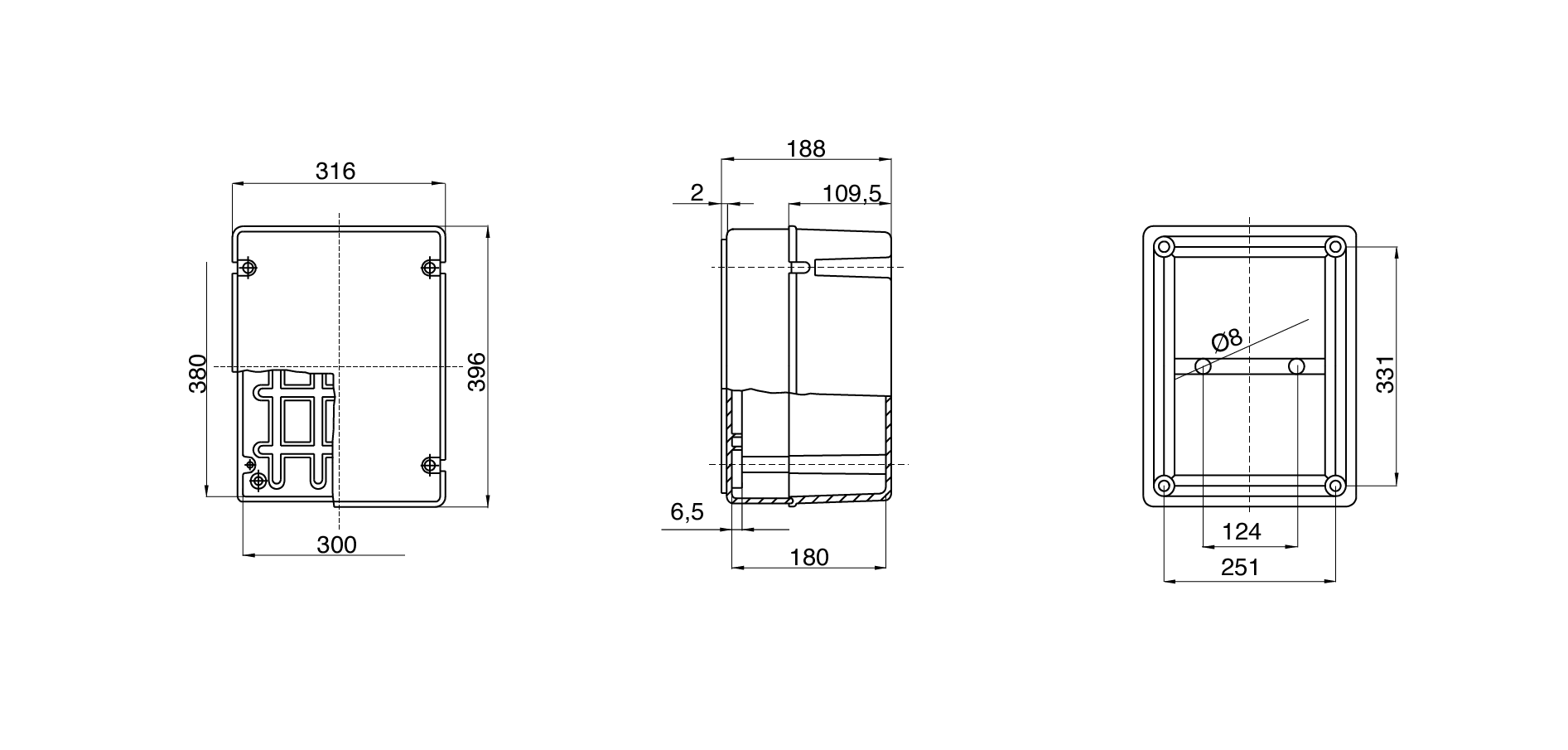 Gewiss GW44440 - Junction Box with Transparent Deep Lid- IP56 Rated - 380X300X180